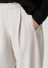 Boiled Wool Jersey Pleated Lantern Pant
