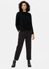 Soft Wool Flannel Tapered Ankle Pant
