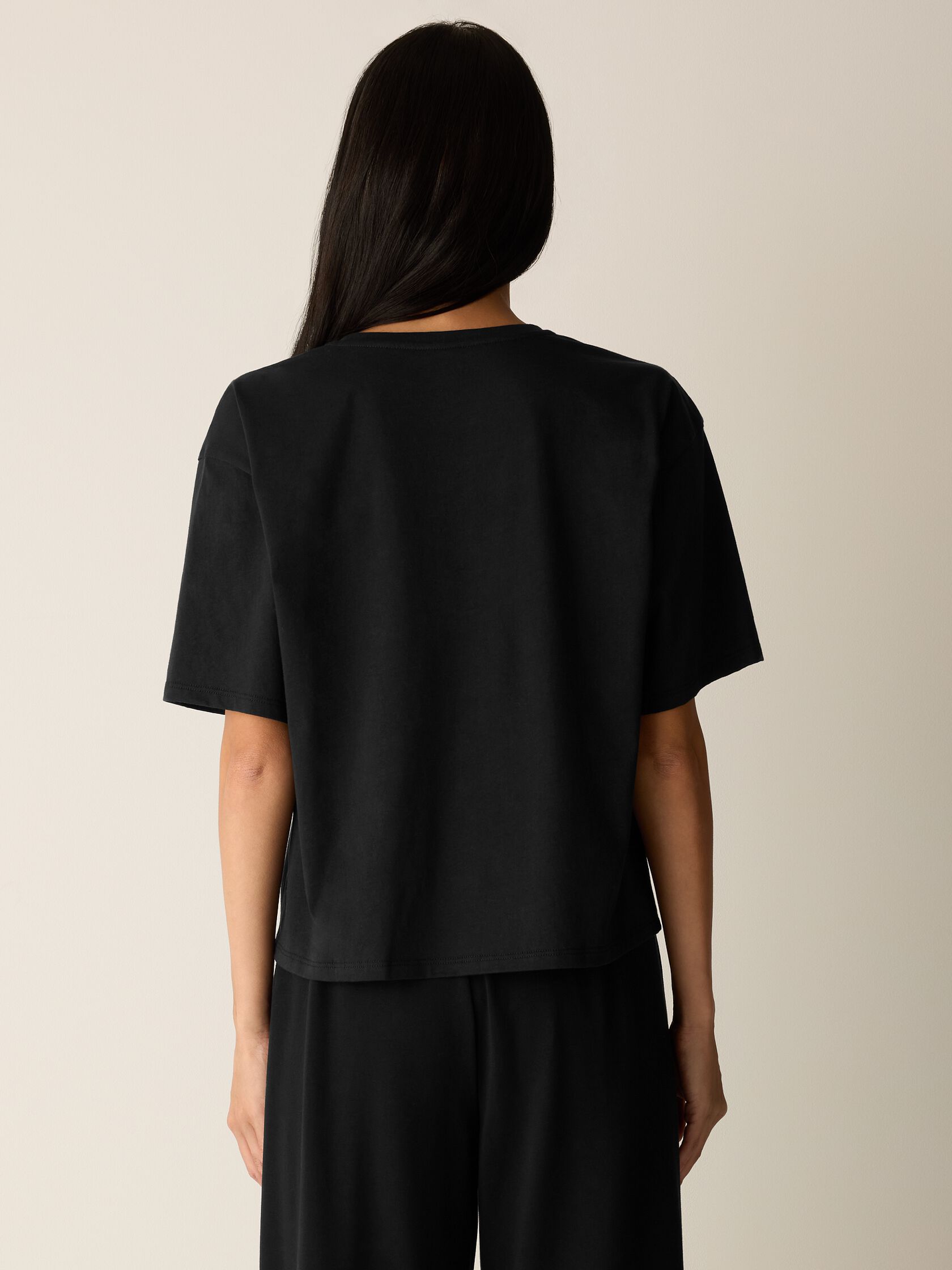 Organic Pima Cotton Jersey V-Neck Tee