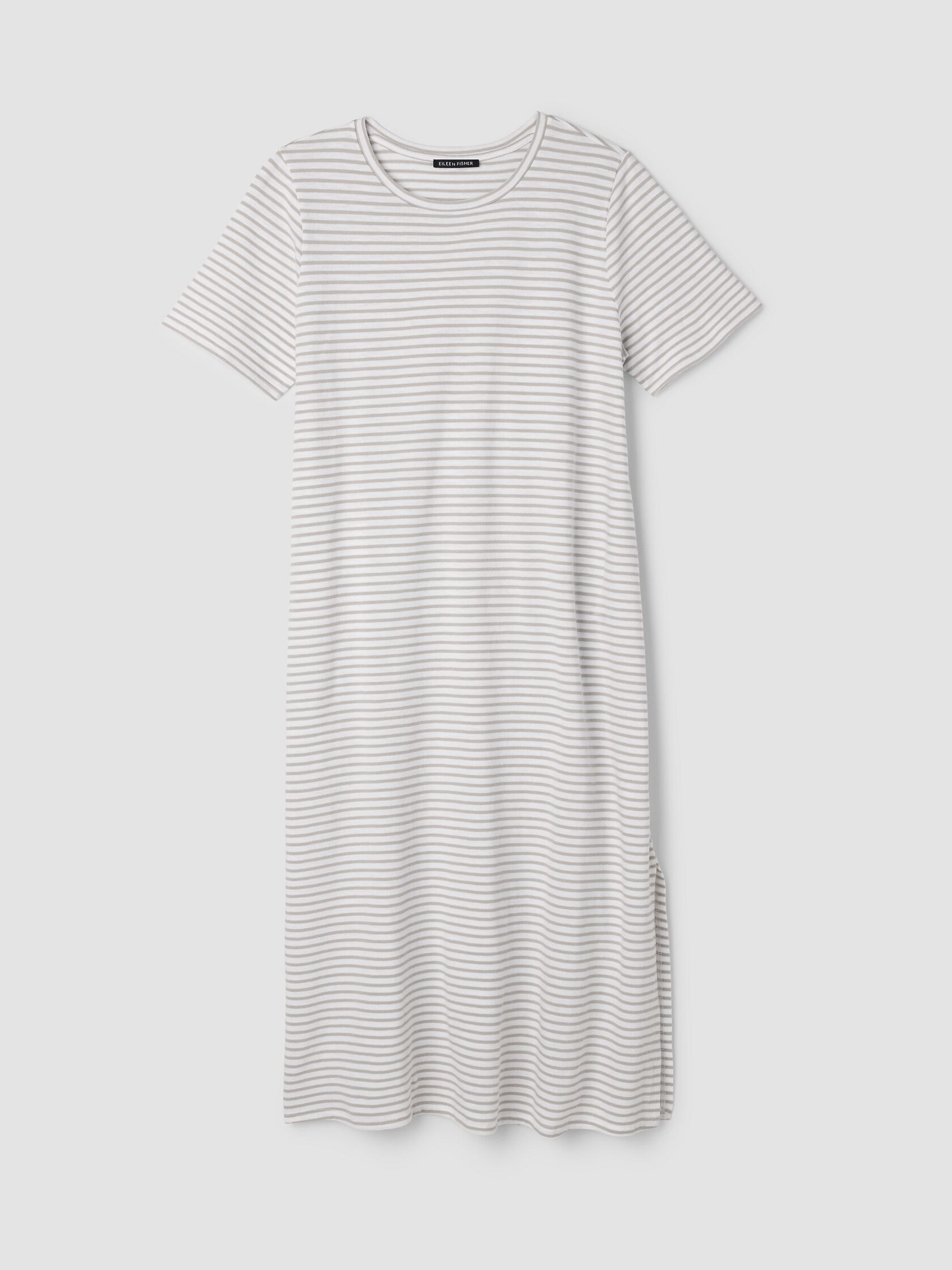 Striped Organic Cotton Slub Tee Dress