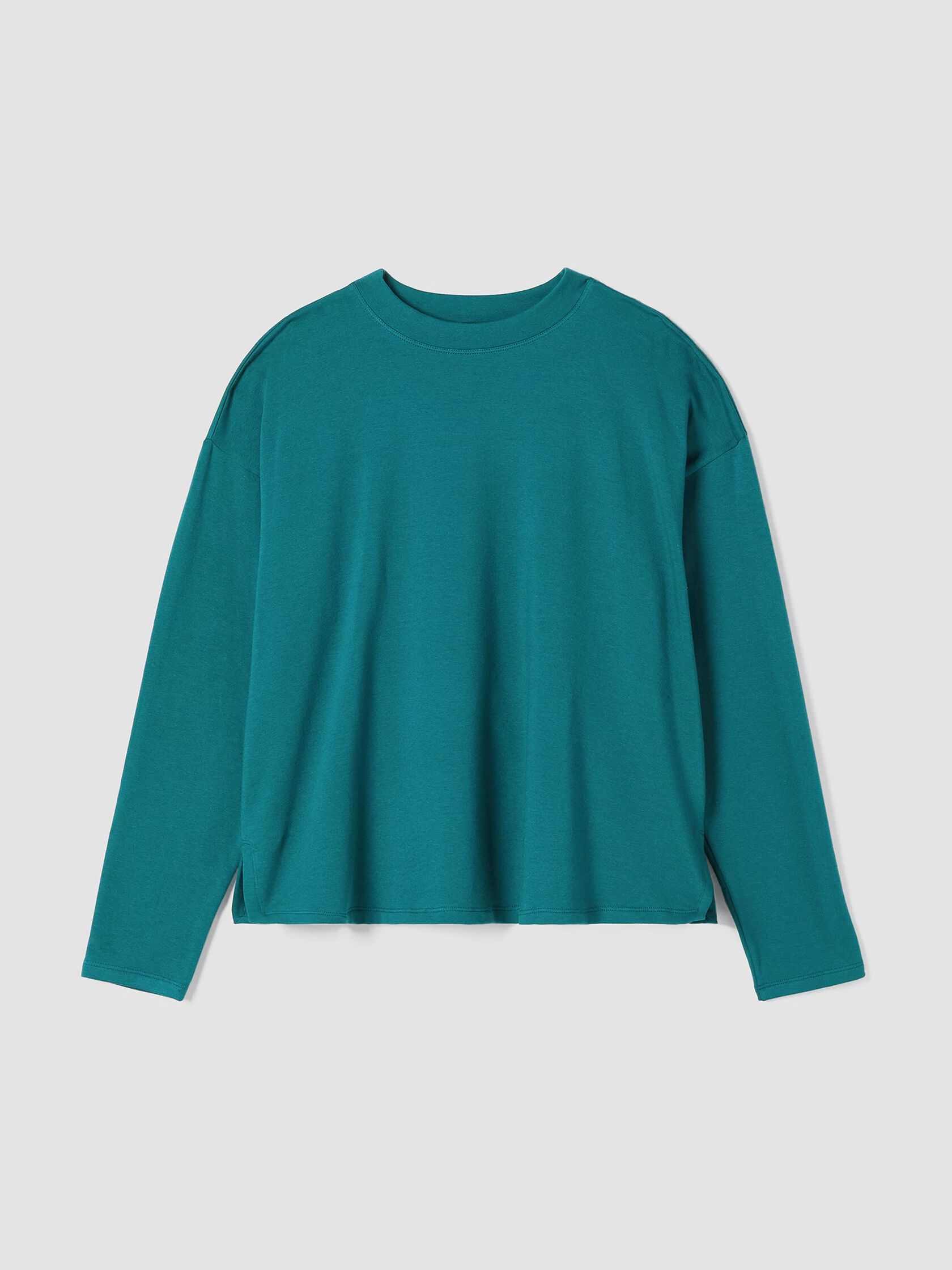 Cozy Brushed Terry Hug Crew Neck Top