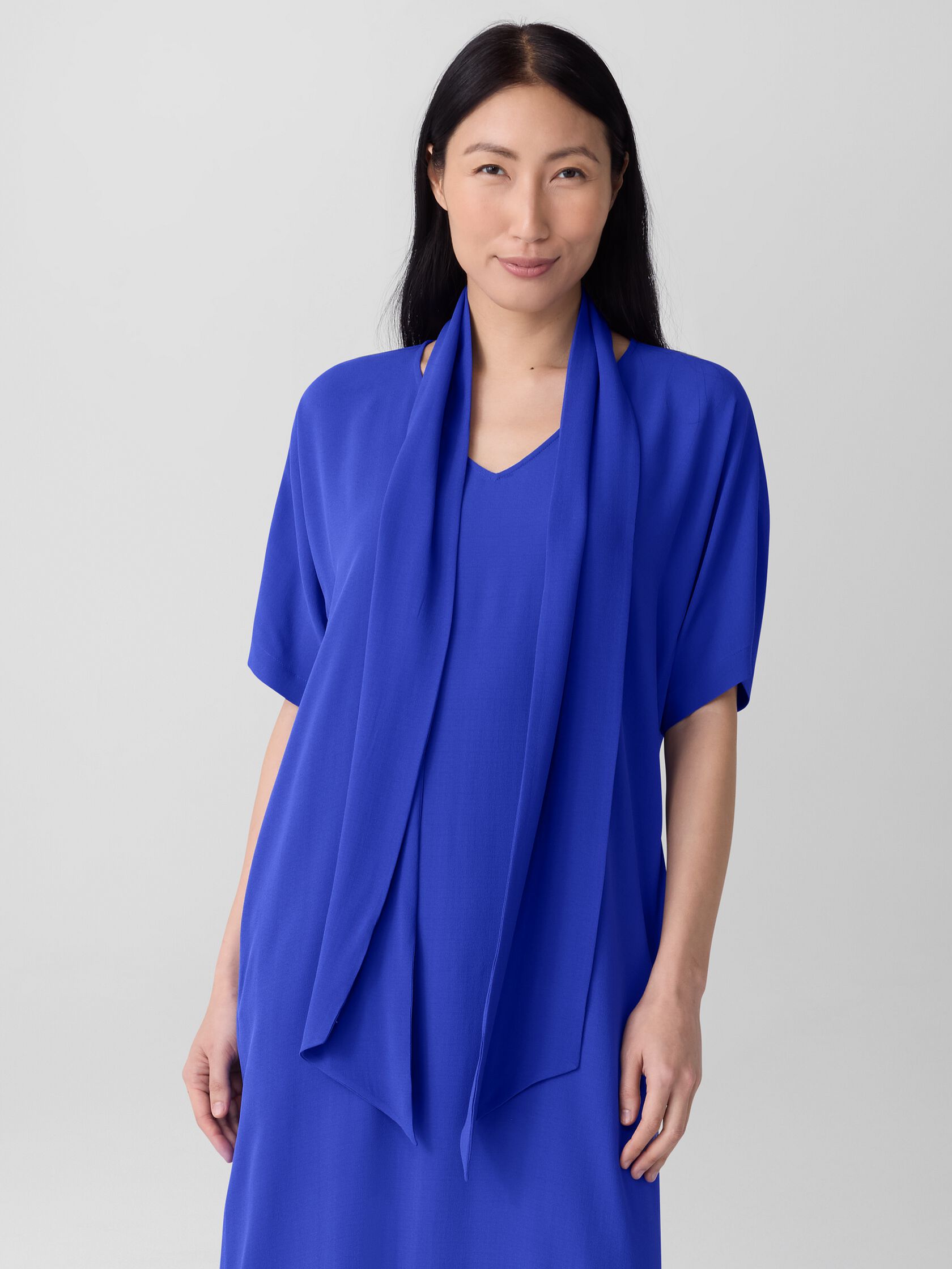 Silk Georgette Crepe Scarf