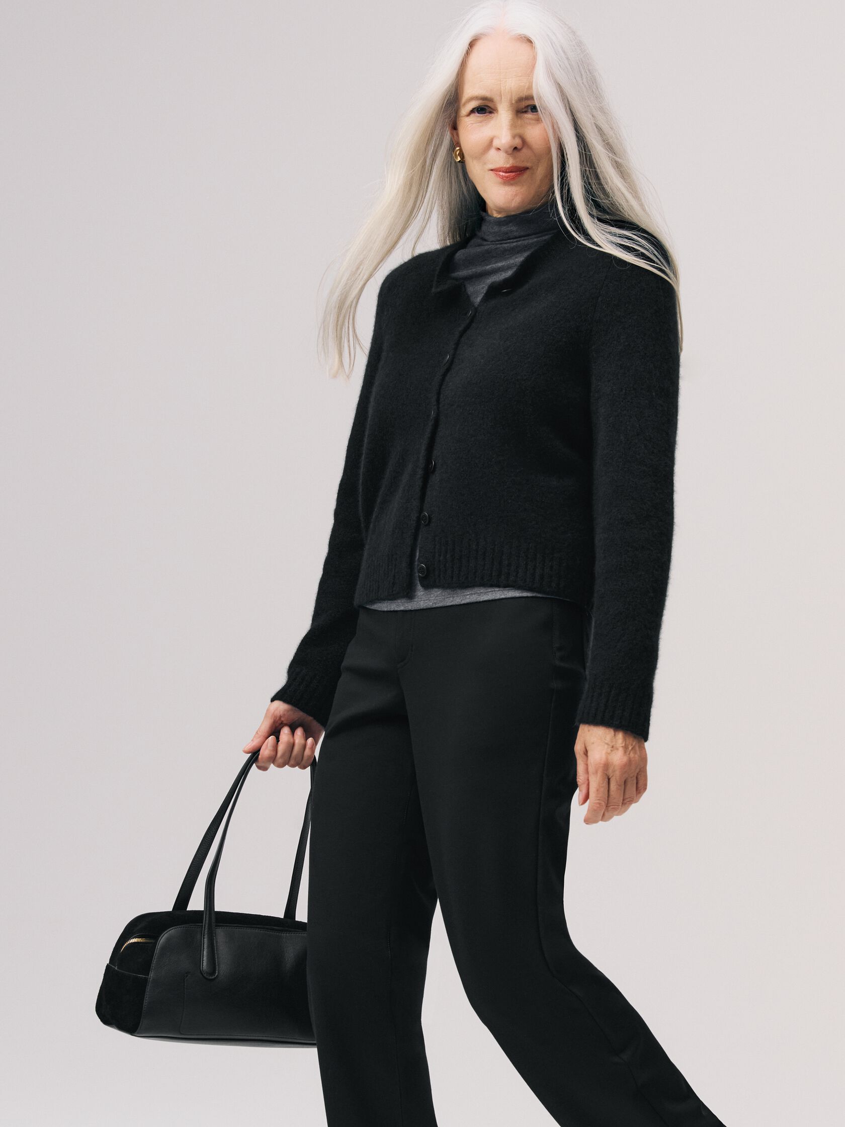 Cashmere Silk Bliss Crew Neck Cardigan