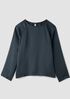 Smooth Satin Shimmer Round Neck Top