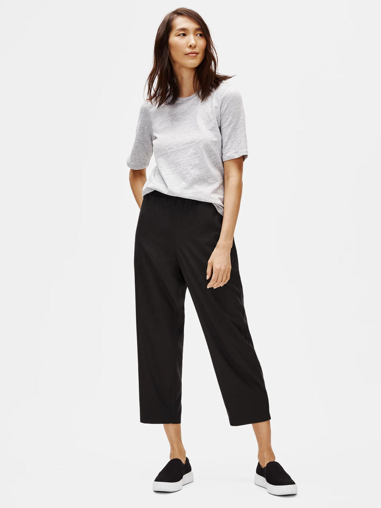 Sandwashed Tencel Slouchy Pant | EILEEN FISHER