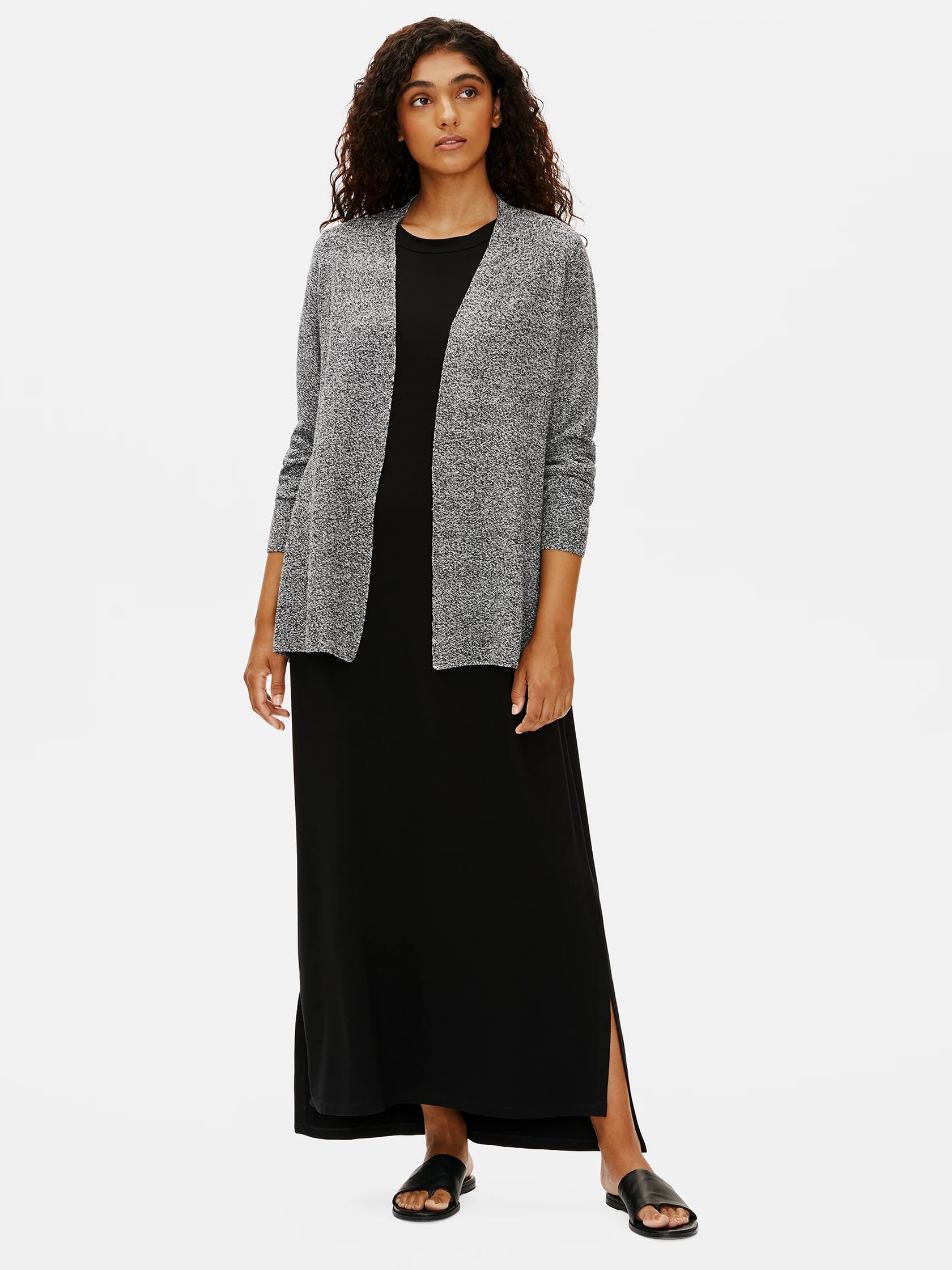 Organic Linen Cotton Shaped Cardigan