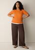Organic Cotton Stretch Rib Crew Neck Tee
