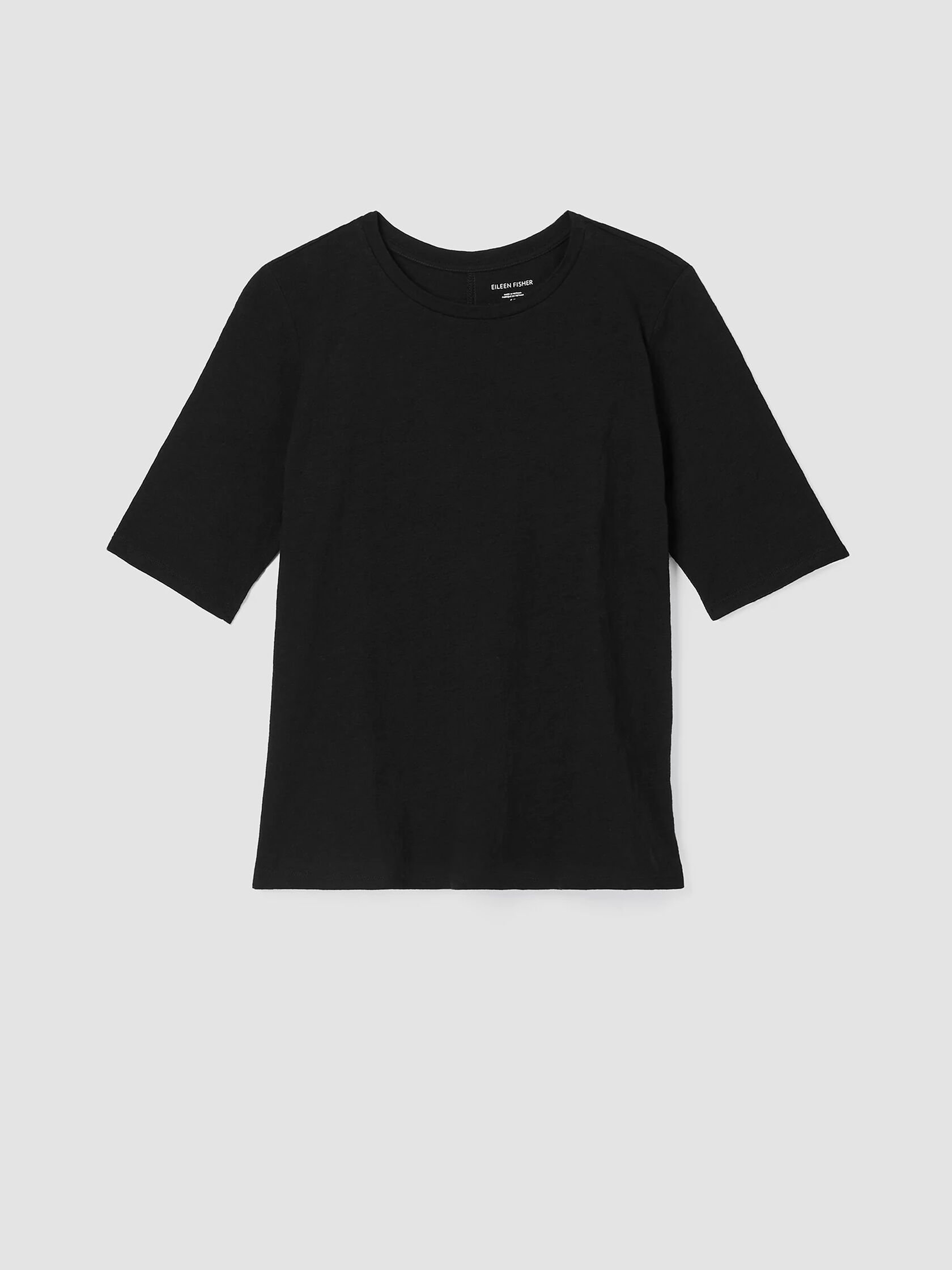 System Organic Cotton Slub Elbow-Sleeve Tee