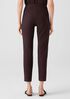 Washable Stretch Crepe Slim Ankle Pant