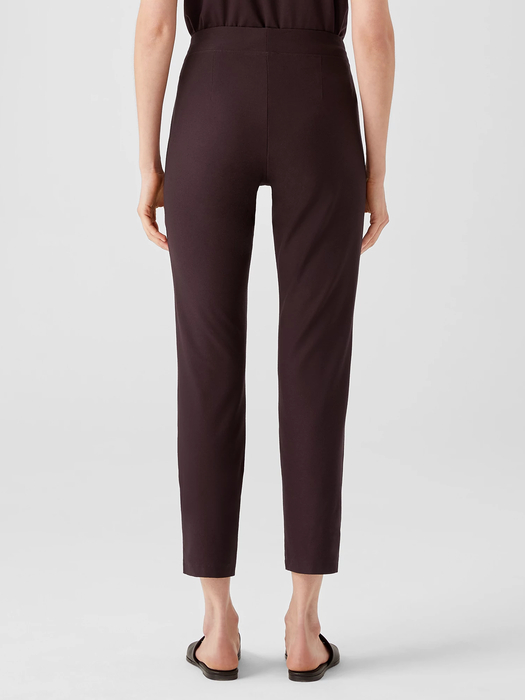 Washable Stretch Crepe Slim Ankle Pant