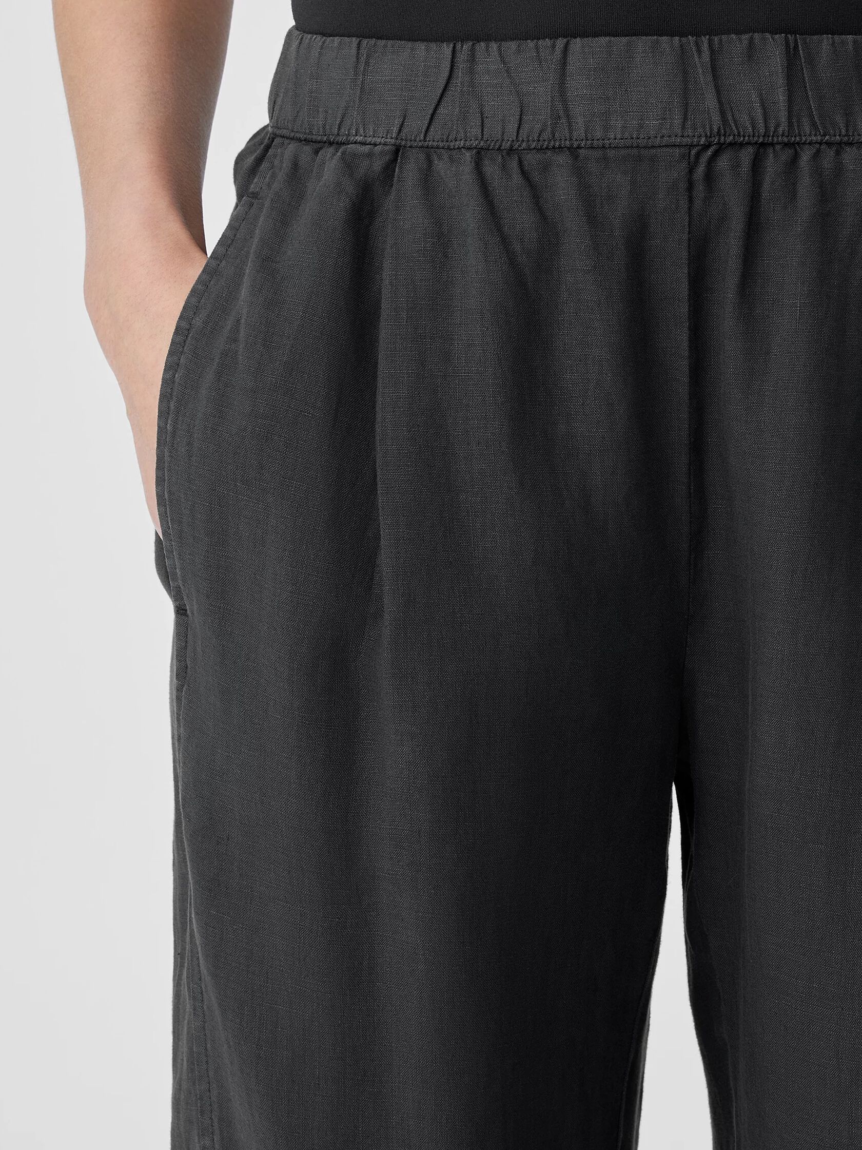 Garment-Dyed Organic Linen Lantern Pant