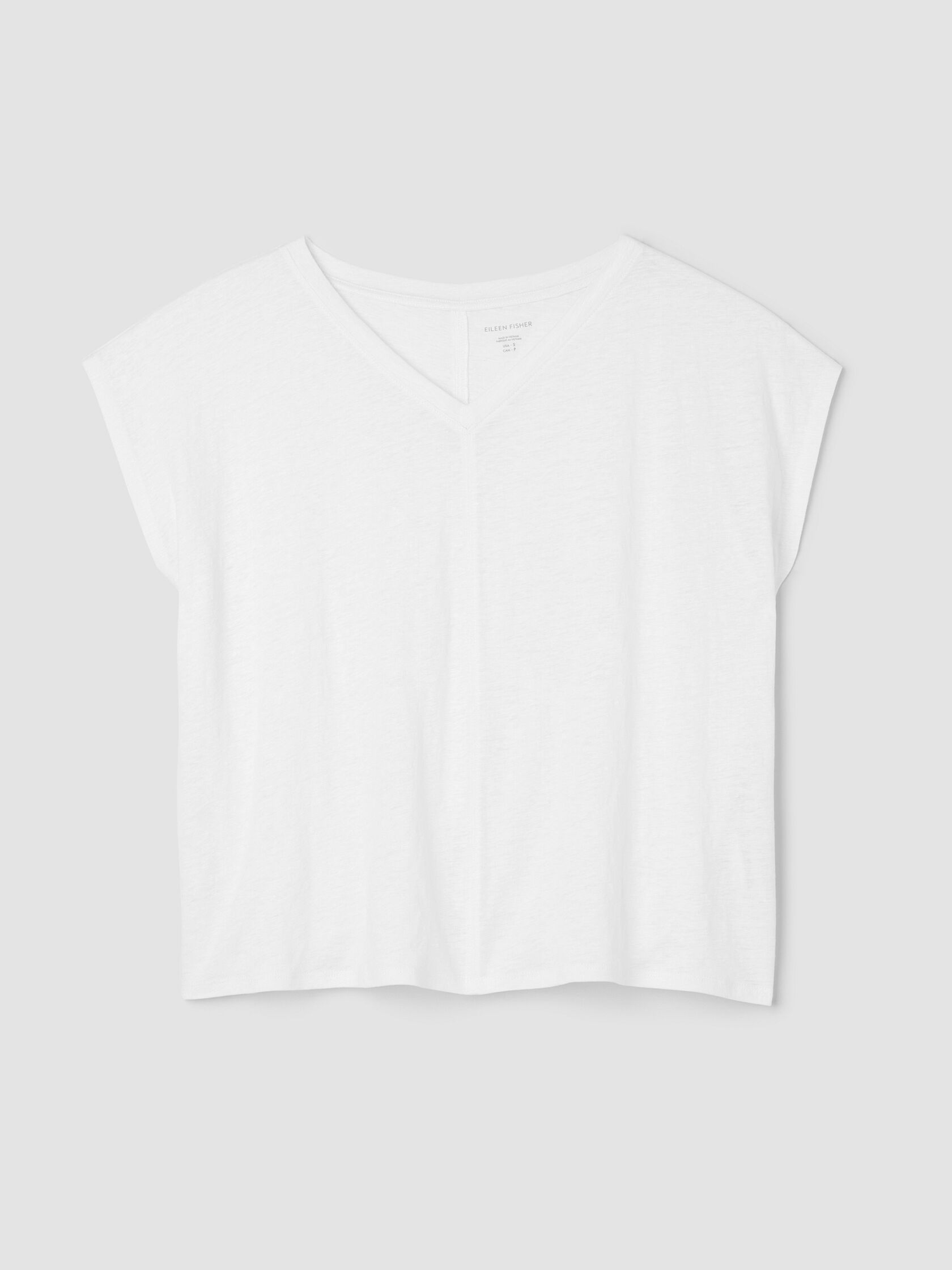 Organic Linen Jersey V-Neck Tee