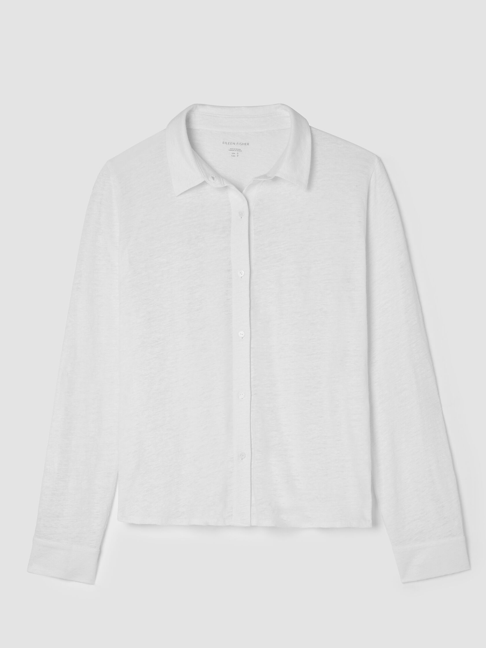 Organic Linen Jersey Classic Collar Shirt