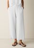 Organic Cotton Doubleweave Wide-Leg Pant