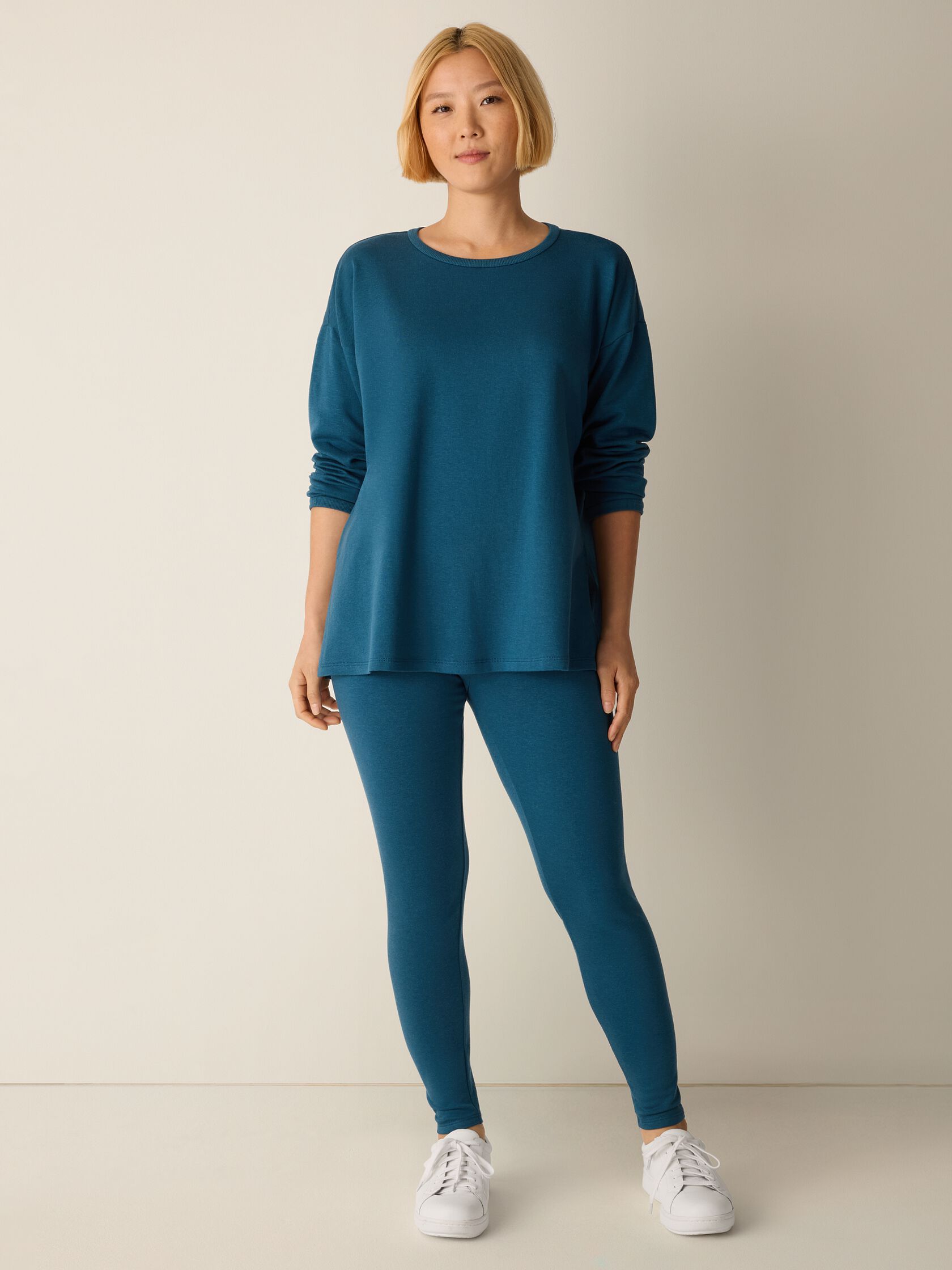 Cozy Brushed Terry Hug High-Waisted Leggings