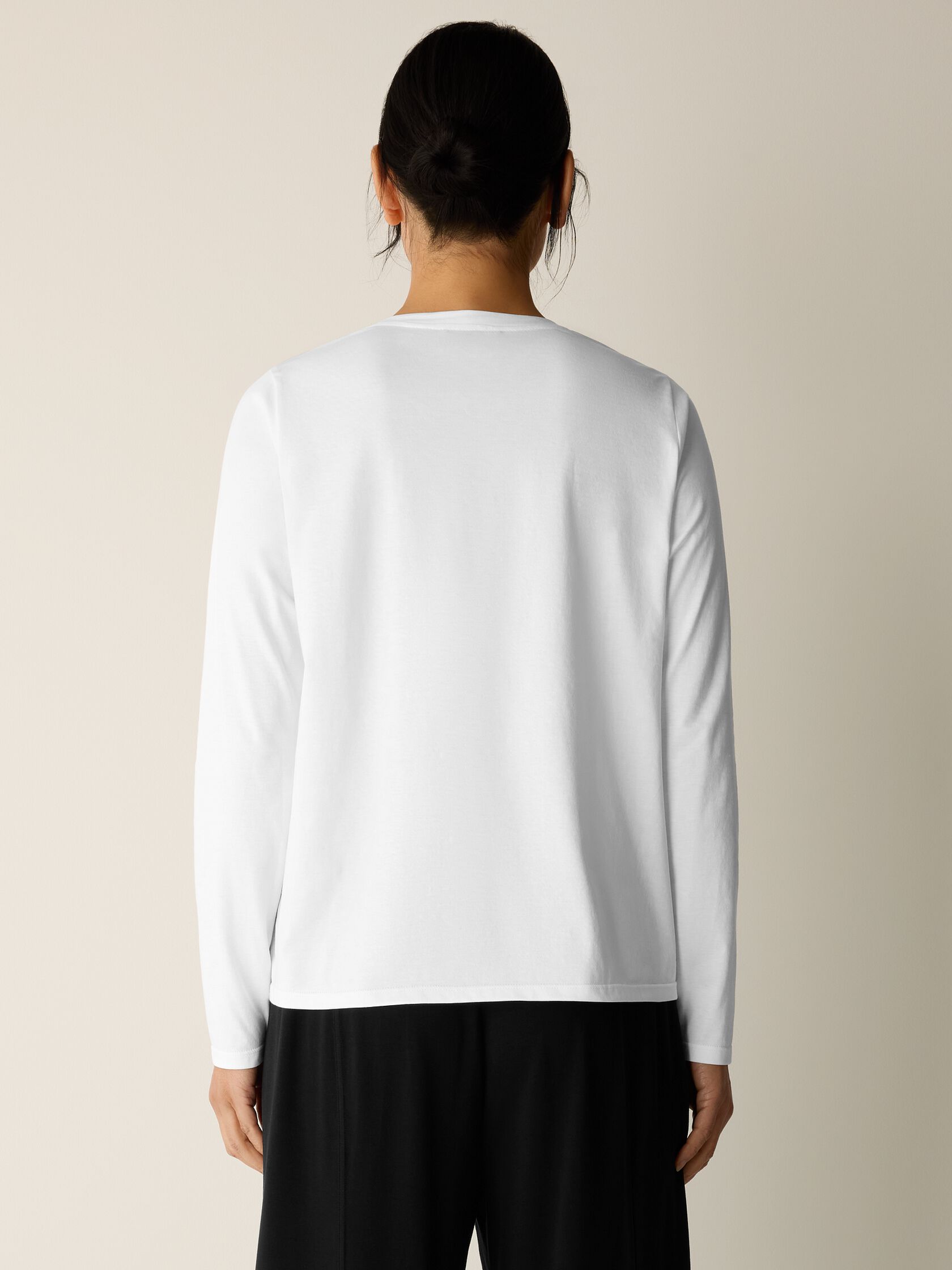 Organic Pima Cotton Jersey Long-Sleeve Tee