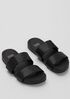 Folk Leather Slide Sandal