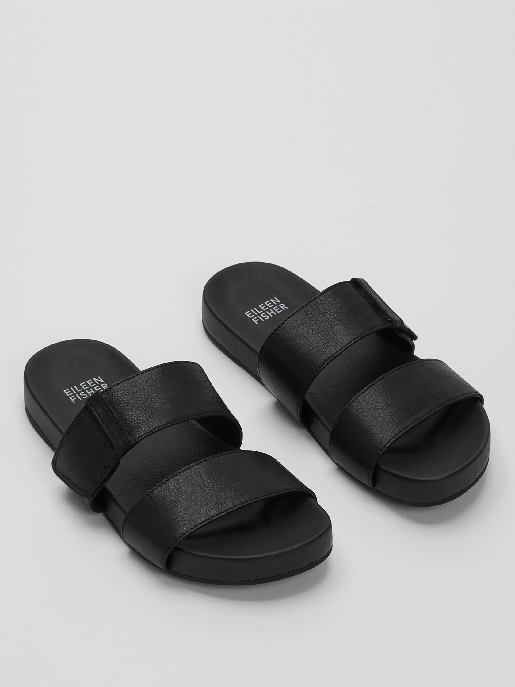 Folk Leather Slide Sandal