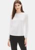 System Lightweight Viscose Jersey Crew Neck Top