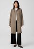 Light Organic Cotton Nylon Stand Collar Coat