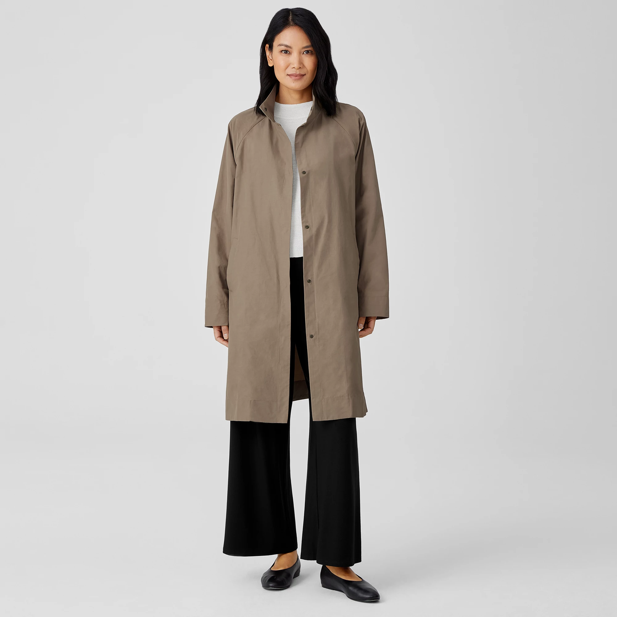eileen fisher nylon coat