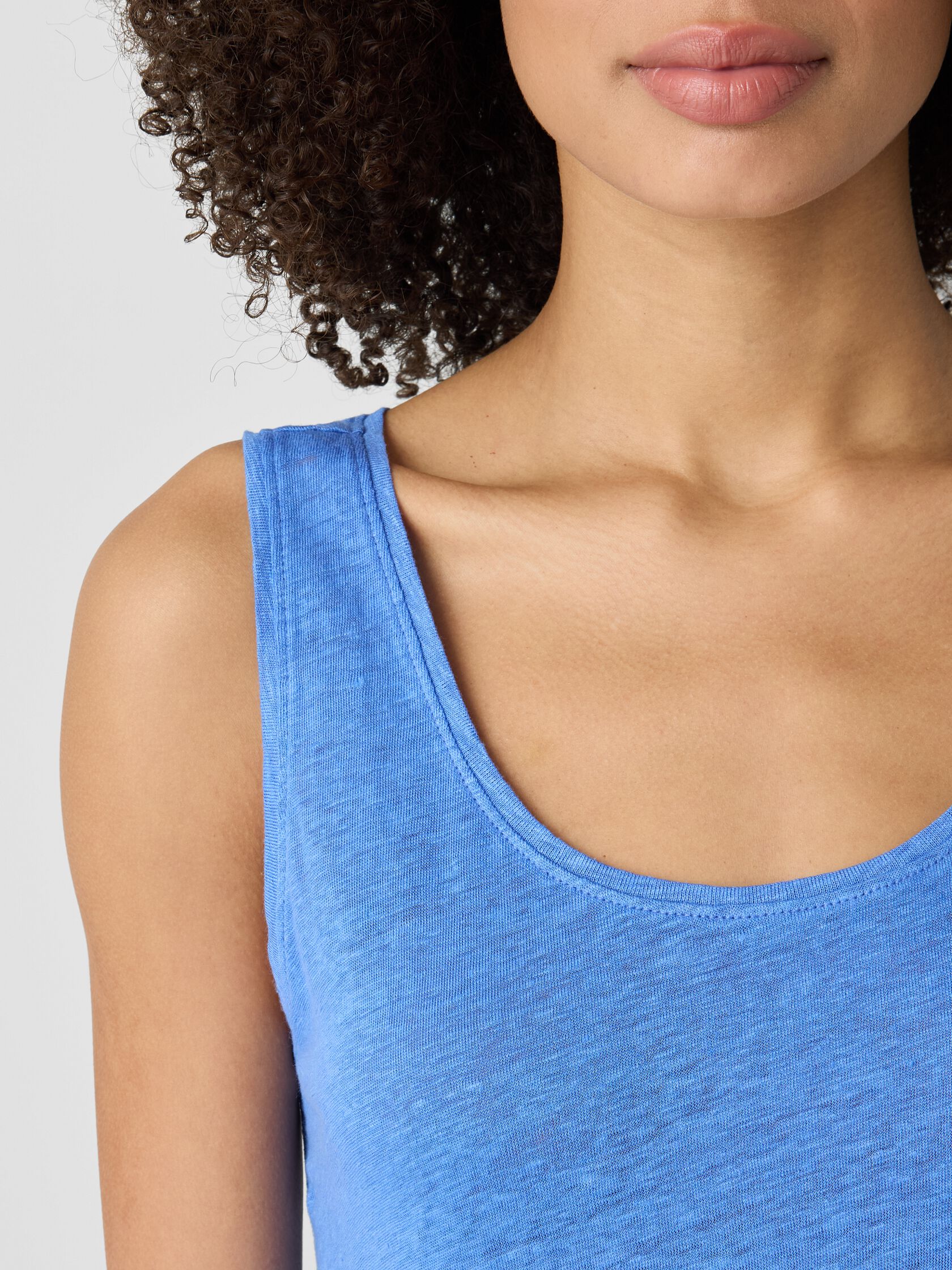 Organic Linen Jersey Scoop Neck Tank
