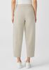 Organic Cotton Melange Crepe Lantern Pant