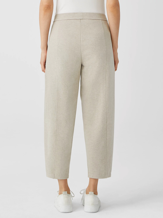 Organic Cotton Melange Crepe Lantern Pant