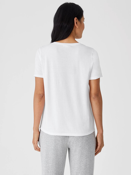 Organic Pima Cotton Jersey Short-Sleeve Tee