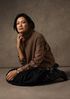 Fine Felted Wool Turtleneck Top in Regenerative Wool