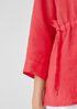 Garment-Dyed Handkerchief Linen Drawstring Top