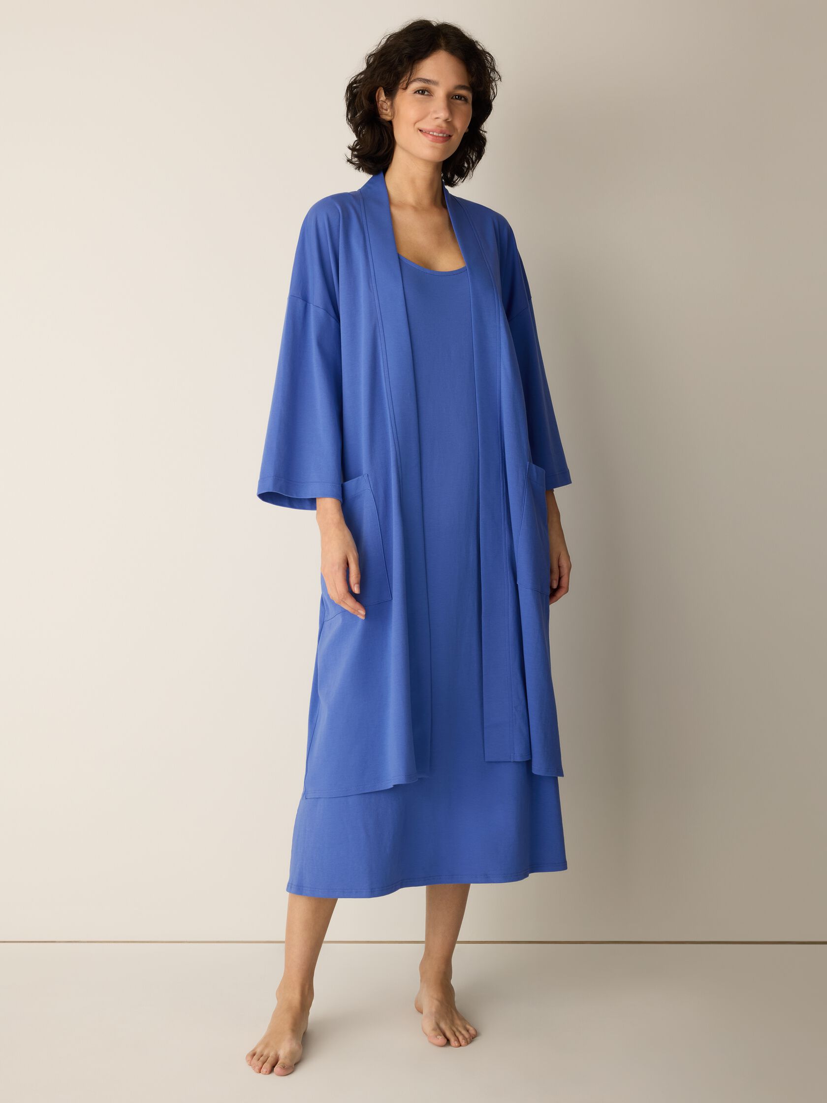 Organic Cotton Interlock Sleep Robe