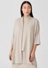 Ribbed Organic Cotton Blend Jacket