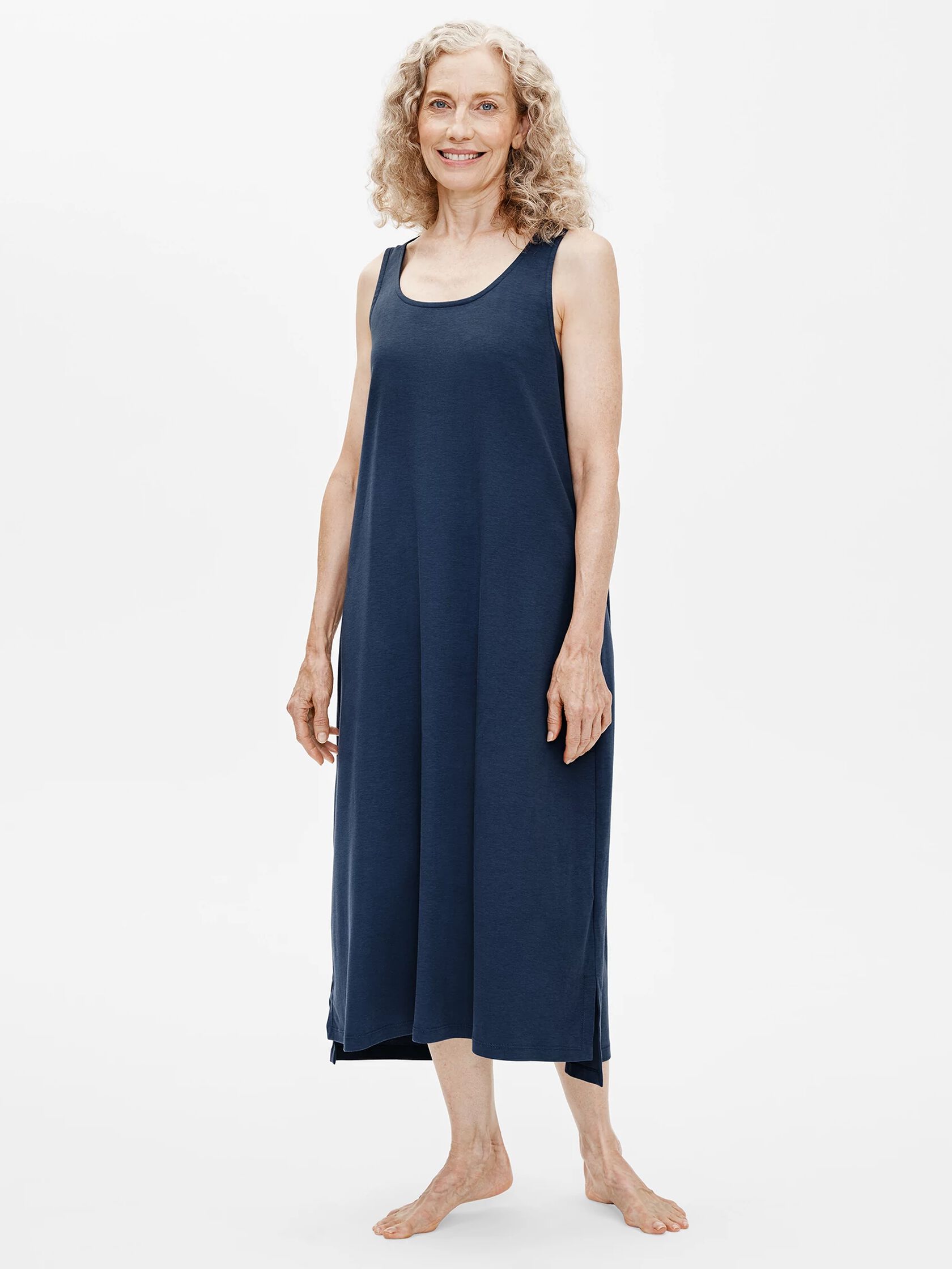 Cozy Organic Cotton Interlock Tank Dress