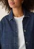 Cotton Stretch Denim Classic Collar Jacket