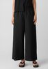 Washed Organic Cotton Poplin Wide-Leg Pant