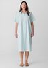 Washed Organic Cotton Poplin Classic Collar Shirtdress
