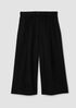 Organic Linen Pleated Wide-Leg Trouser Pant