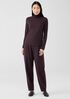 Fine Jersey Scrunch Neck Top