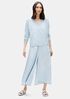 Washed Silk Organic Cotton Culotte Pant