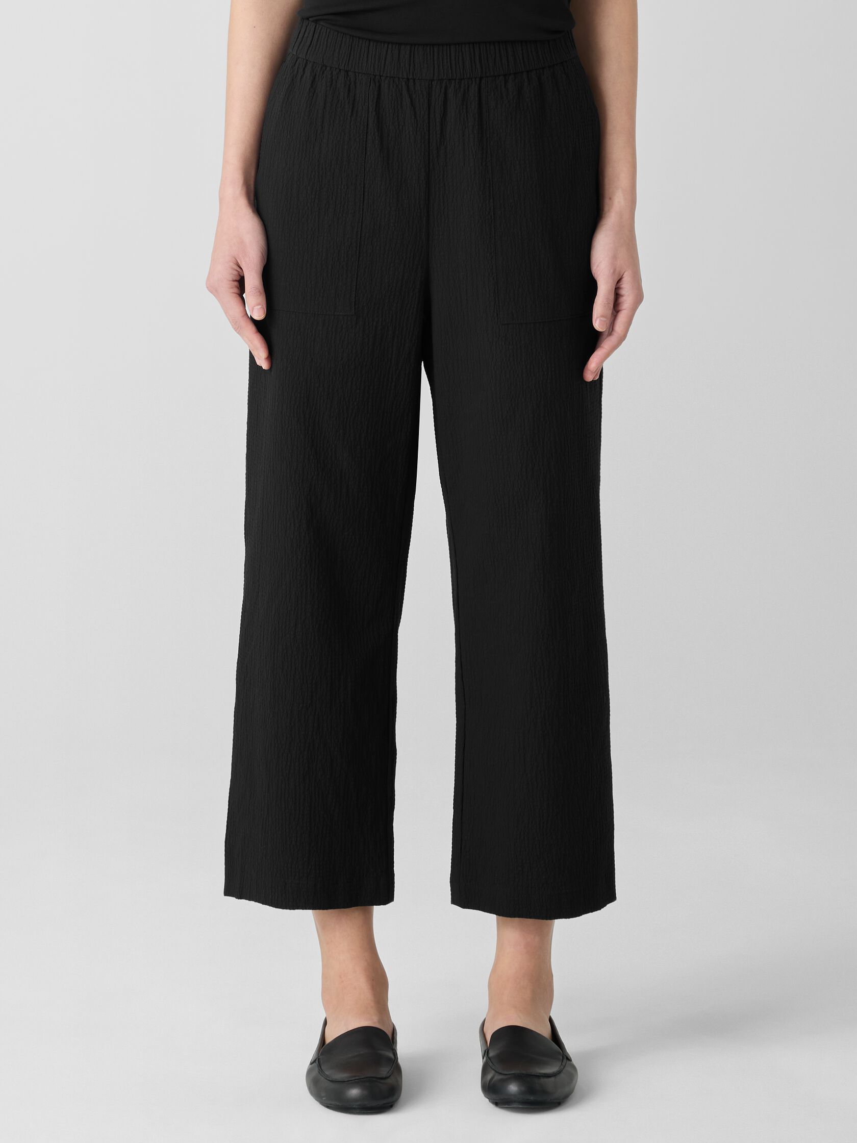 Organic Cotton Pucker Straight Pant