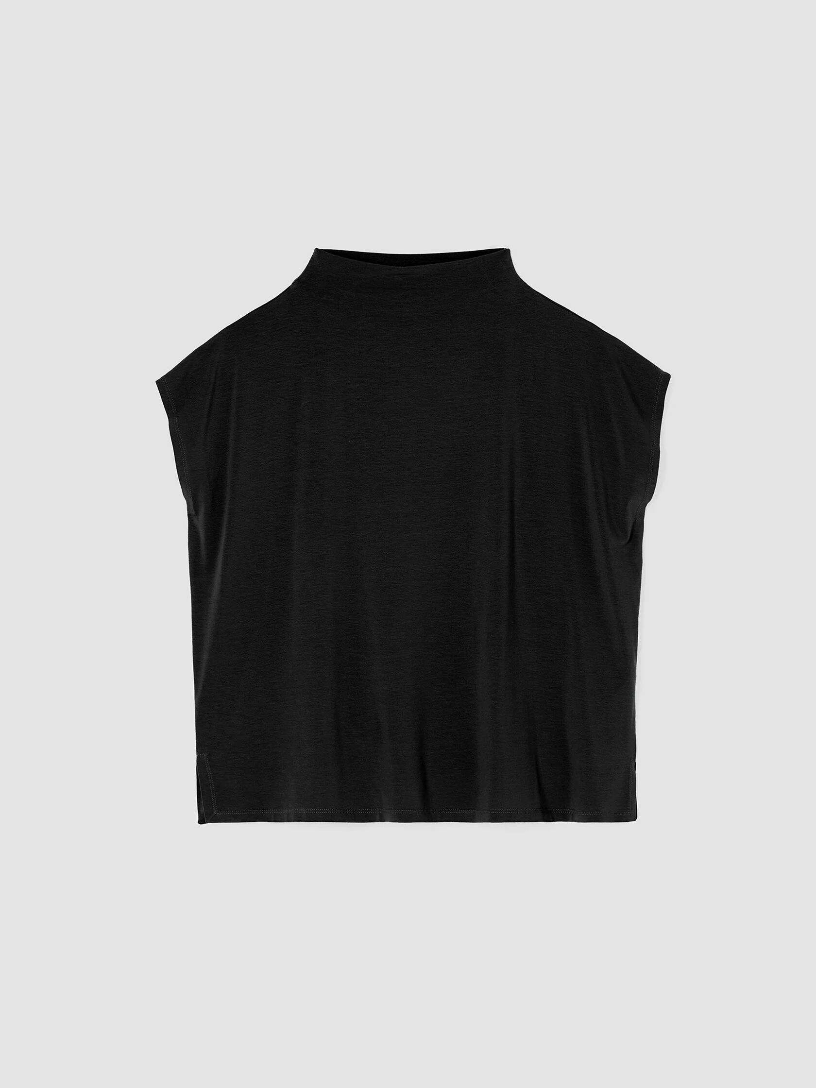 Fine Jersey Funnel Neck Top