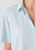 Washed Organic Cotton Poplin Classic Collar Shirtdress