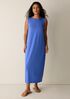Stretch Jersey Knit Round Neck Dress