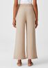 Organic Cotton French Terry Wide-Leg Pant