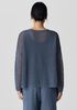 Organic Linen Cotton Cord Crew Neck Top