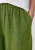 Washed Organic Linen Délavé Wide-Leg Pant