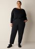Garment-Dyed Organic Cotton Terry Slouchy Pant