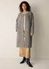 Curly Alpaca Wool Blend Round Neck Coat