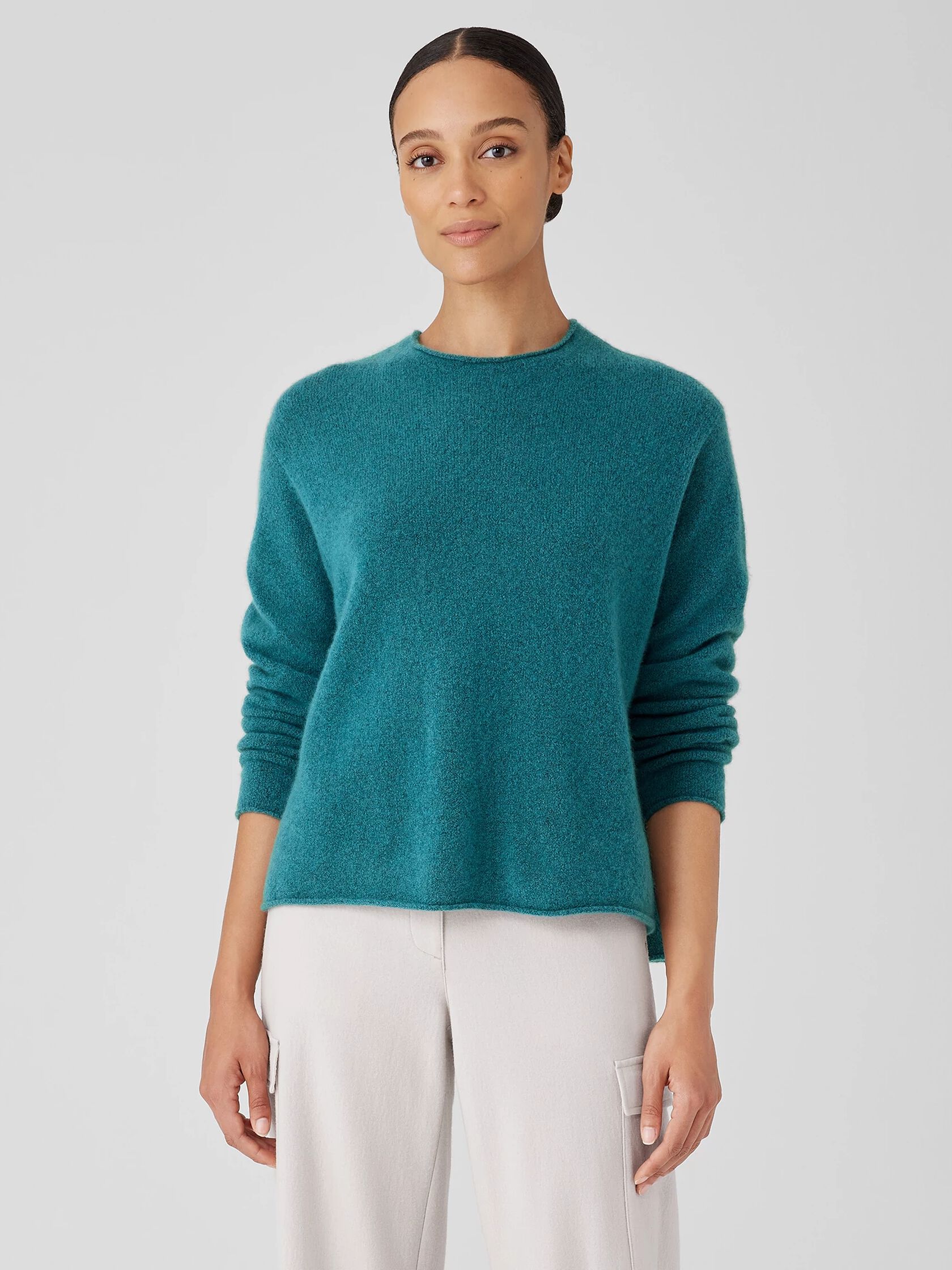 Cashmere Silk Bliss Crew Neck Top
